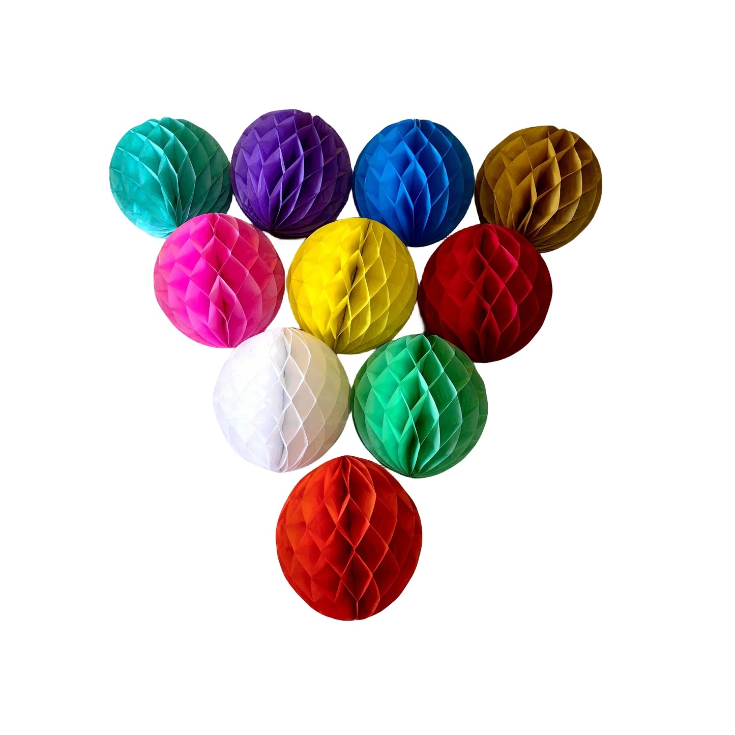 10pcs 20cm Honeycomb Paper Lanterns Decorative Paper Balls Birthday Party Decoration Crafts Wedding diy