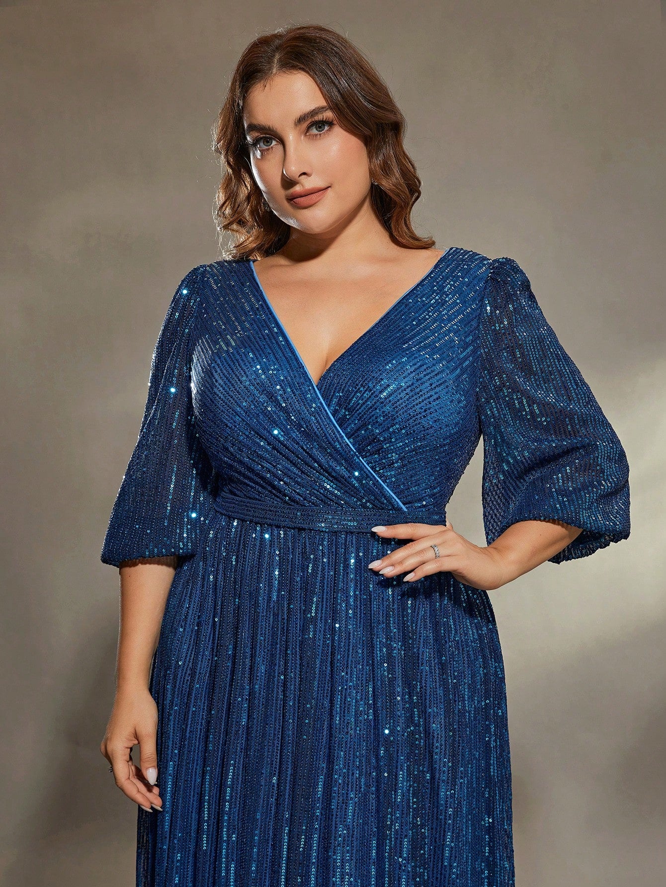 Evening dress female new banquet host queen gas field evening dress temperament noble and elegant performance clothes