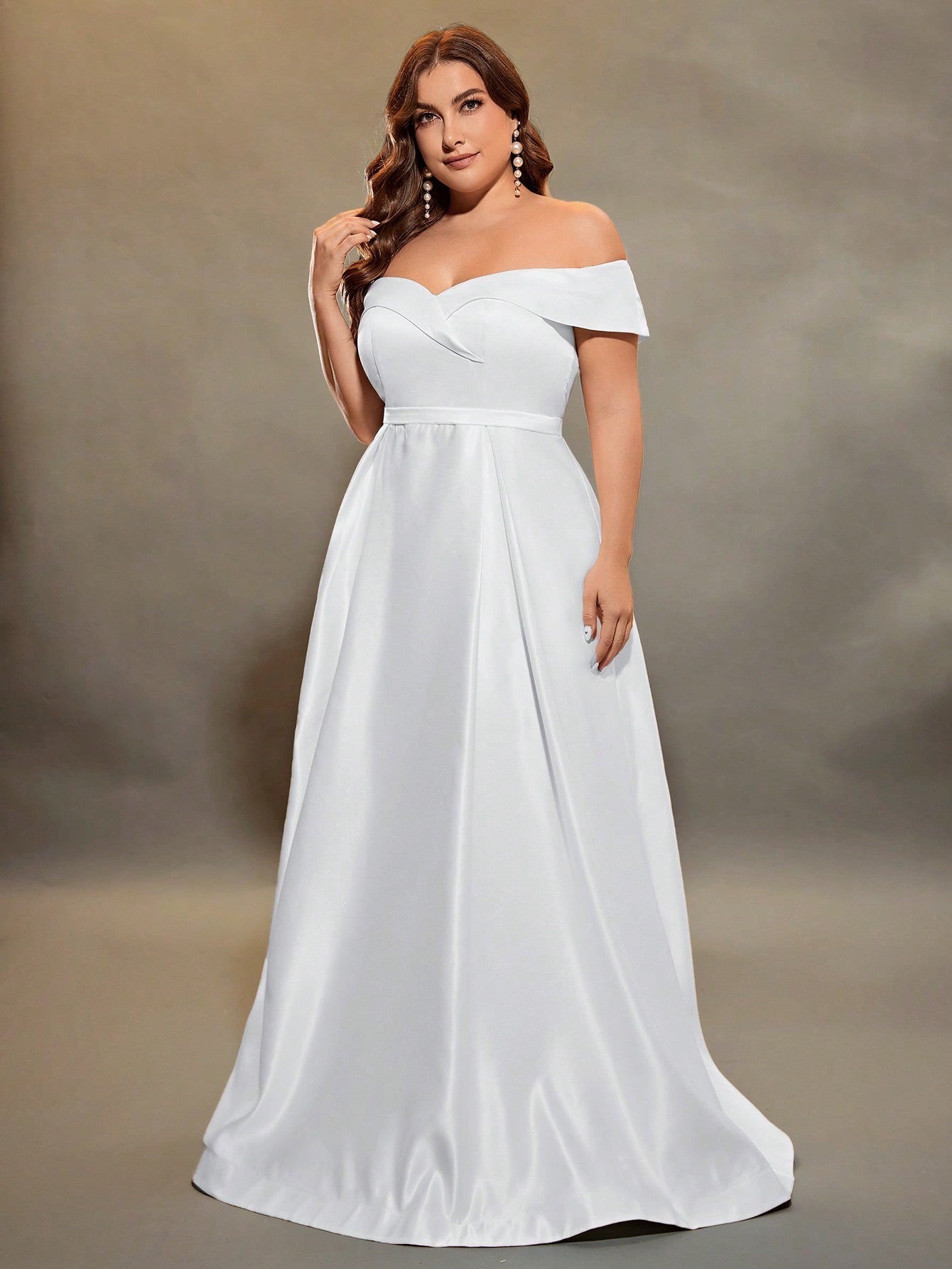 New Light Wedding Satin One Shoulder High Waist Evening Simple Hepburn Style Bridesmaid Banquet Sisters Dresses