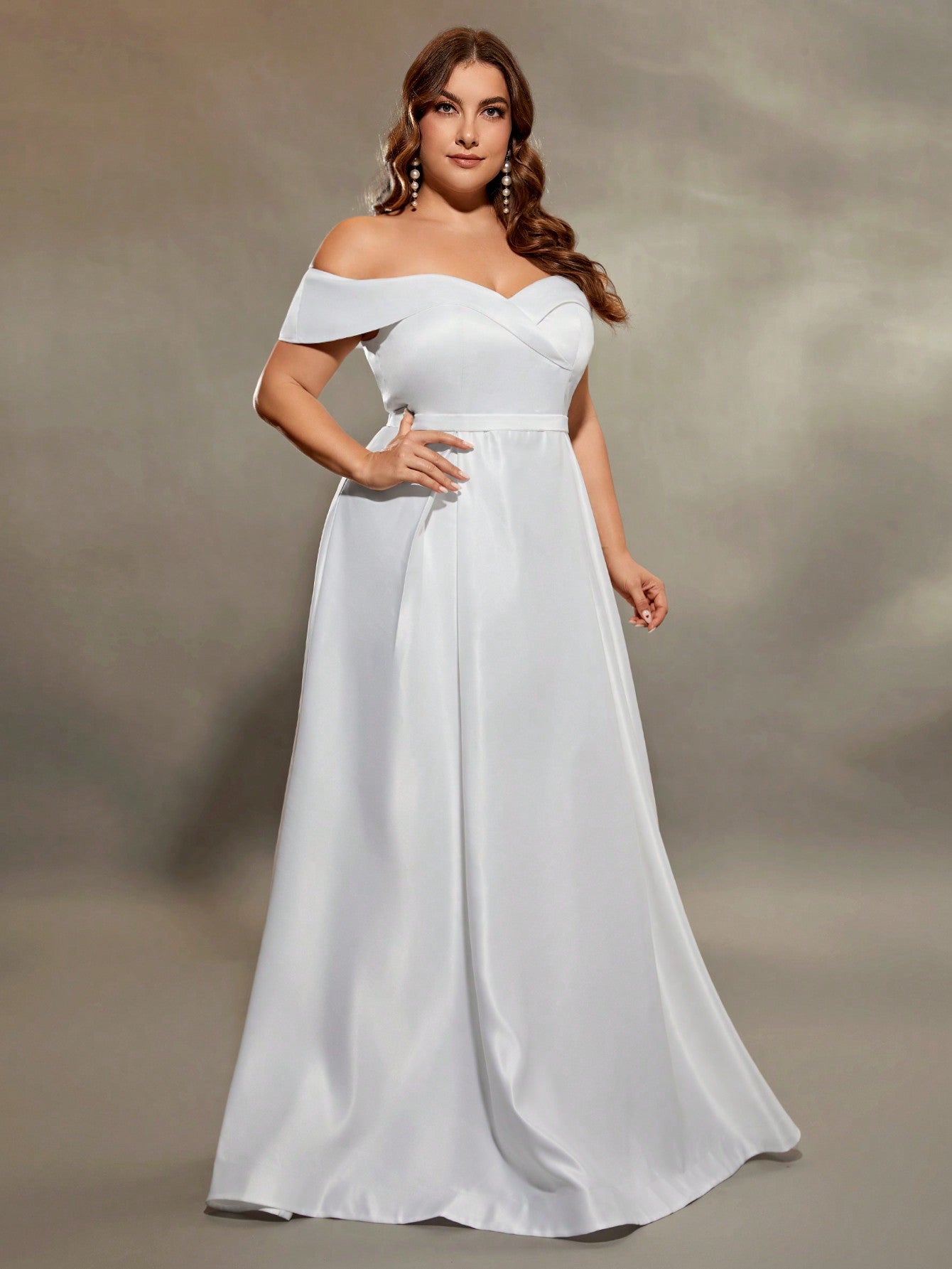 New Light Wedding Satin One Shoulder High Waist Evening Simple Hepburn Style Bridesmaid Banquet Sisters Dresses