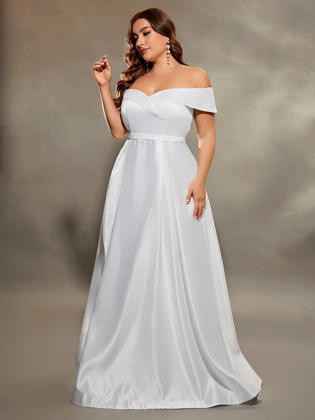 New Light Wedding Satin One Shoulder High Waist Evening Simple Hepburn Style Bridesmaid Banquet Sisters Dresses