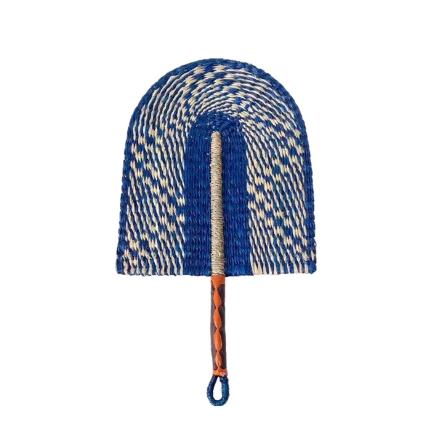 1pcs Small Seagrass Weaving Fan West African Bolga Wall Decorative Fan Home Background Wall Decor Daily Summer Hand Crank Fan