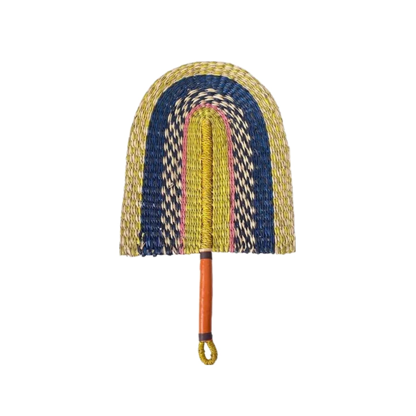 1pcs Small Seagrass Weaving Fan West African Bolga Wall Decorative Fan Home Background Wall Decor Daily Summer Hand Crank Fan