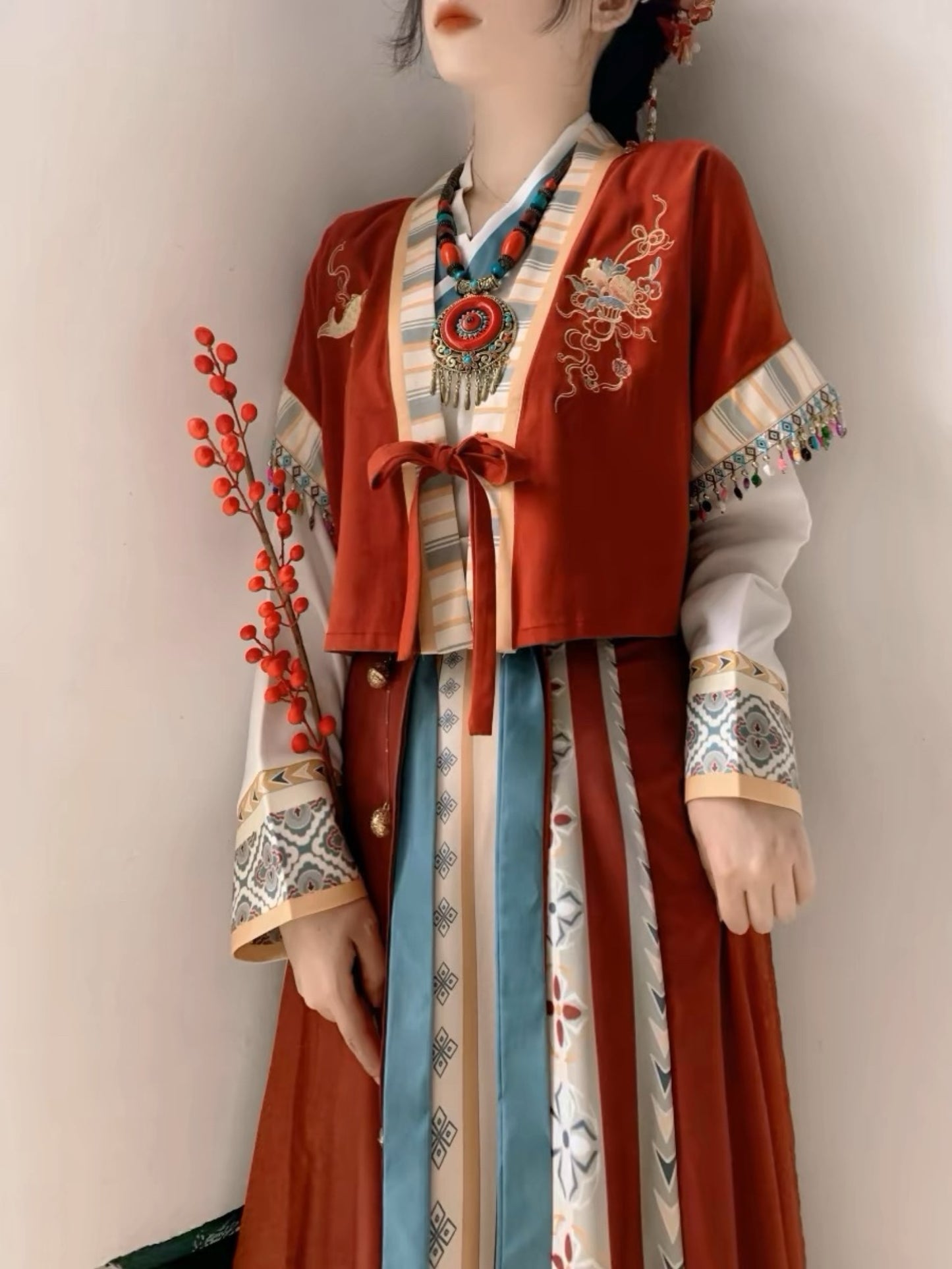 Han Element Improved Tang system Wei Jin style Tang pasted Hanbok set female