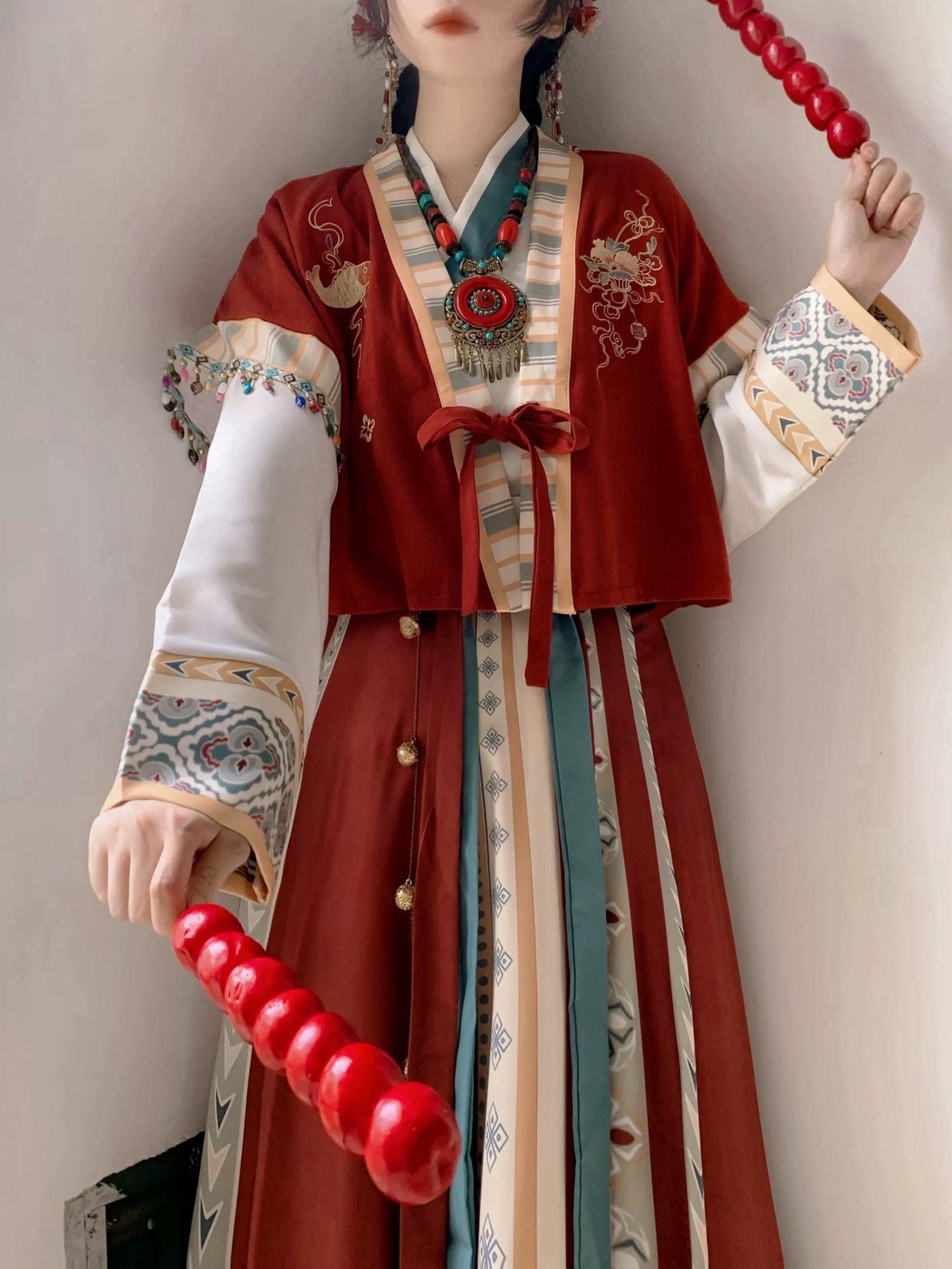 Han Element Improved Tang system Wei Jin style Tang pasted Hanbok set female