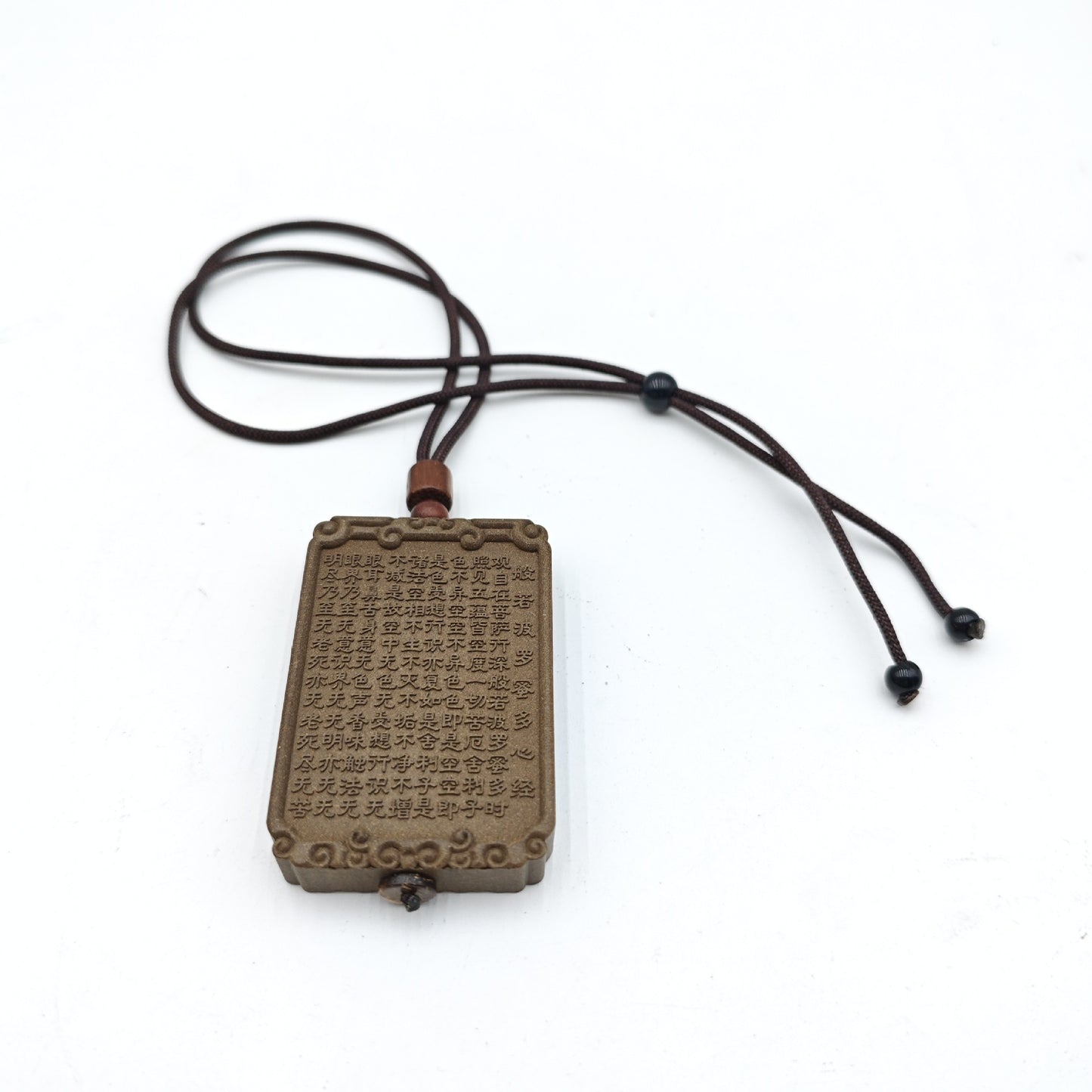 Natural Ancient Dharma Harmony Fragrance Brand Car Pendant, Safe Prajna Heart Sutra Portable Accessories, Aromatherapy Pendant