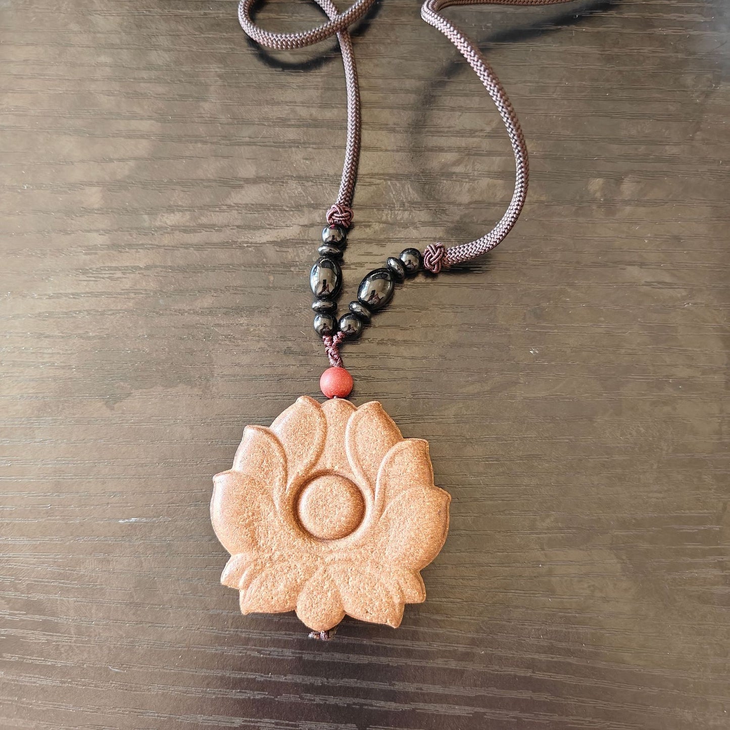 Natural Ancient Dharma Harmony Fragrance Brand Car Pendant, Safe Prajna Heart Sutra Portable Accessories, Aromatherapy Pendant