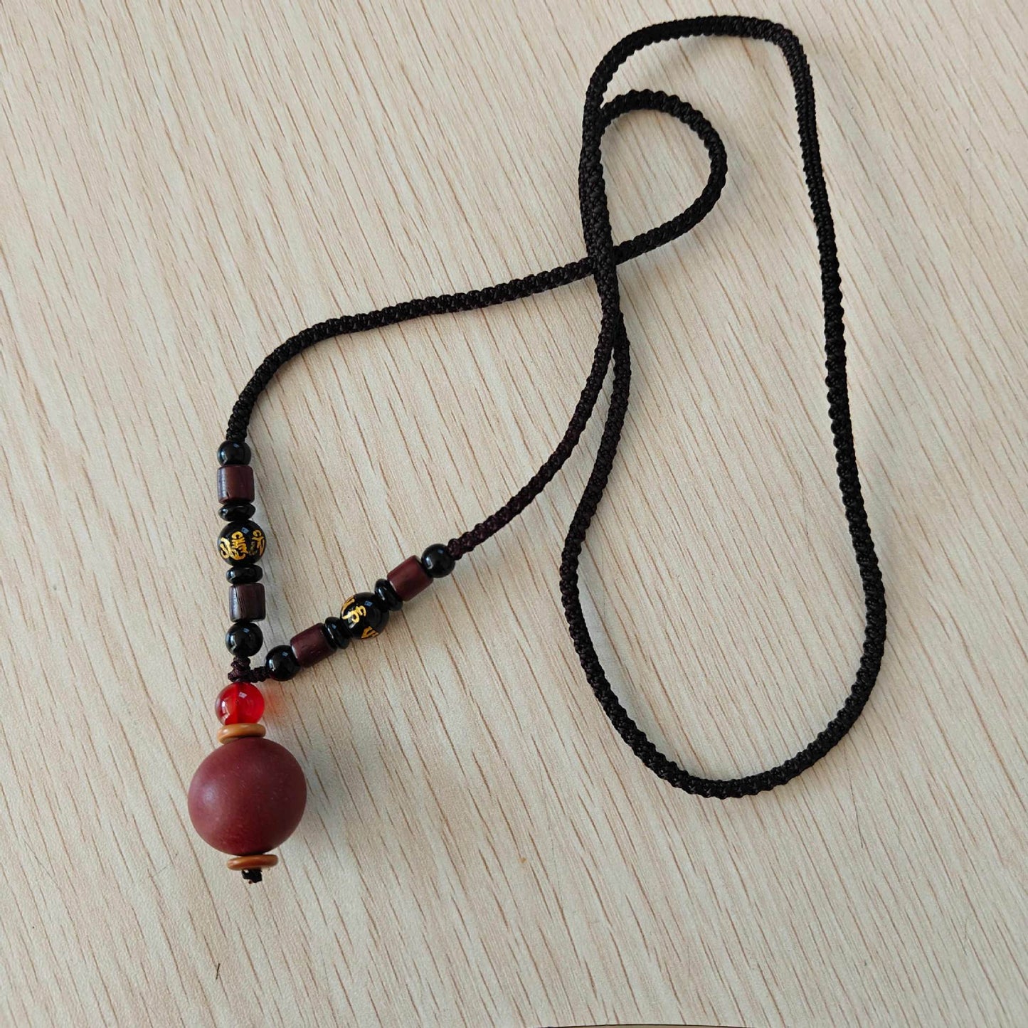 Natural Ancient Dharma Harmony Fragrance Brand Car Pendant, Safe Prajna Heart Sutra Portable Accessories, Aromatherapy Pendant