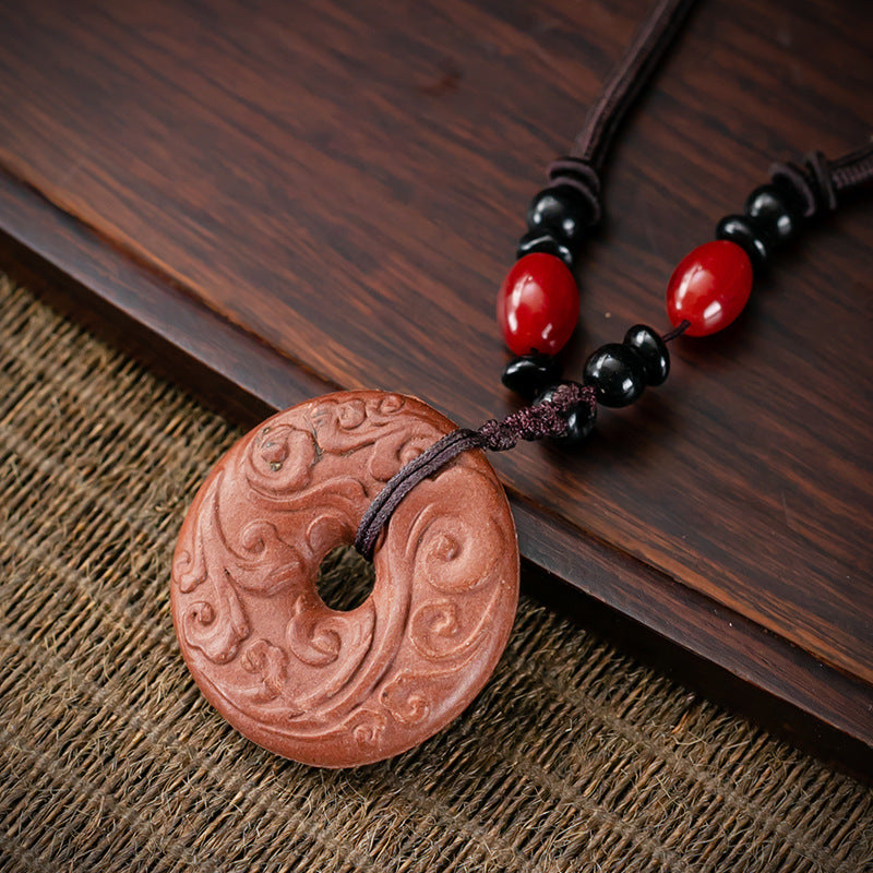 Natural Ancient Dharma Harmony Fragrance Brand Car Pendant, Safe Prajna Heart Sutra Portable Accessories, Aromatherapy Pendant