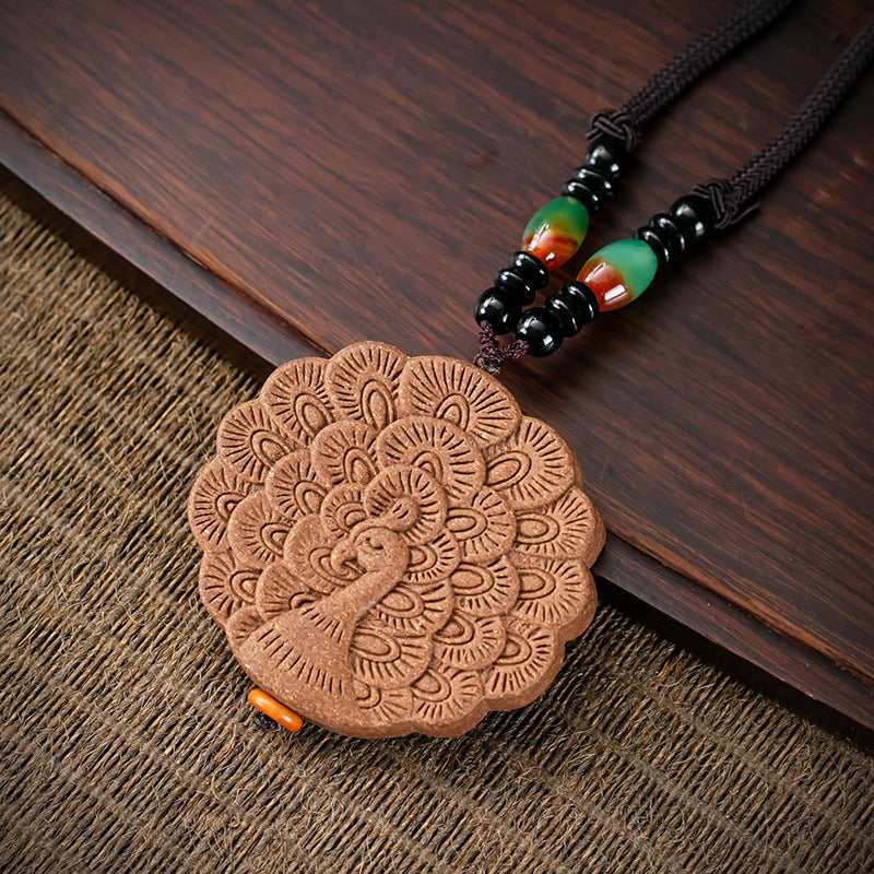 Natural Ancient Dharma Harmony Fragrance Brand Car Pendant, Safe Prajna Heart Sutra Portable Accessories, Aromatherapy Pendant