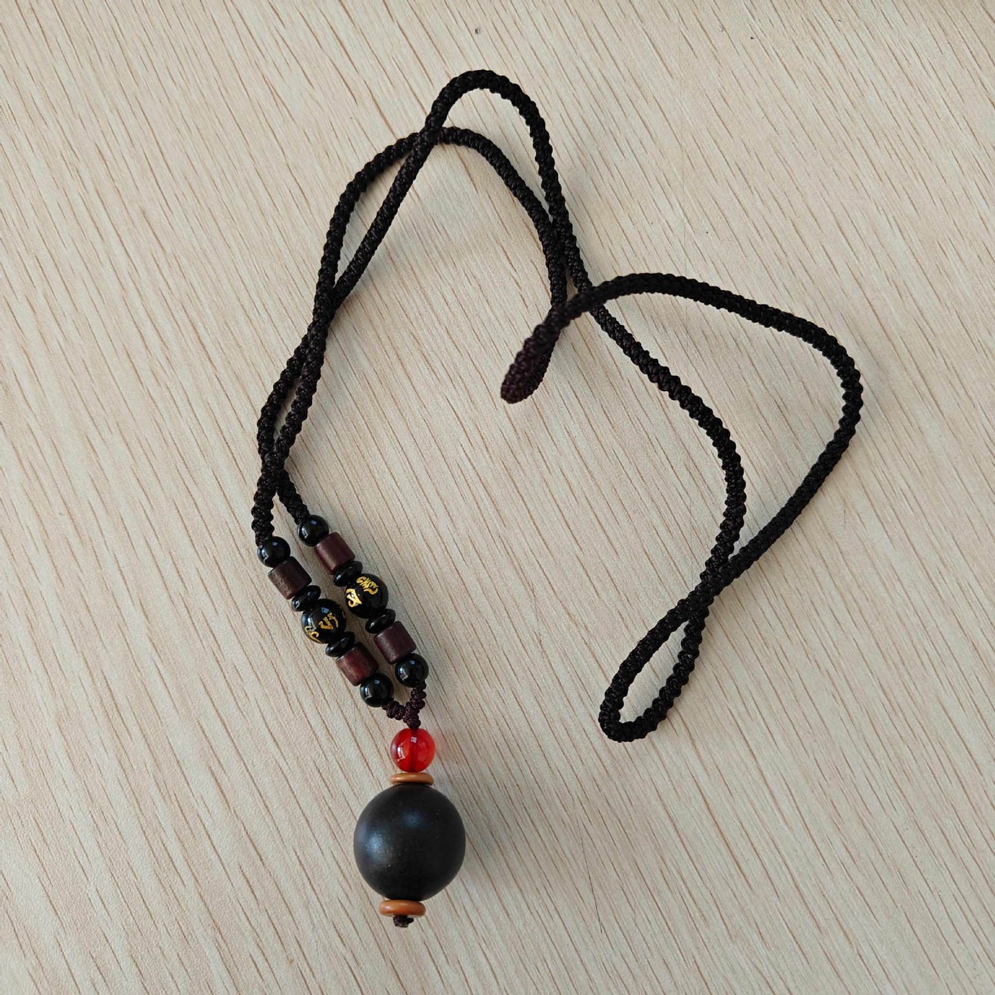 Natural Ancient Dharma Harmony Fragrance Brand Car Pendant, Safe Prajna Heart Sutra Portable Accessories, Aromatherapy Pendant