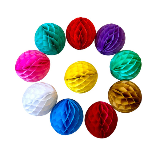 10pcs 20cm Honeycomb Paper Lanterns Decorative Paper Balls Birthday Party Decoration Crafts Wedding diy