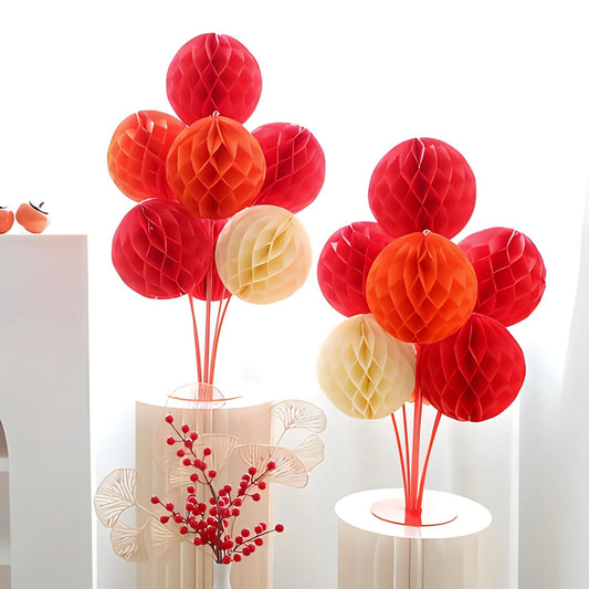 10pcs 25cm Honeycomb Paper Lanterns | Decorative Paper Balls for Birthday Party & Wedding DIY
