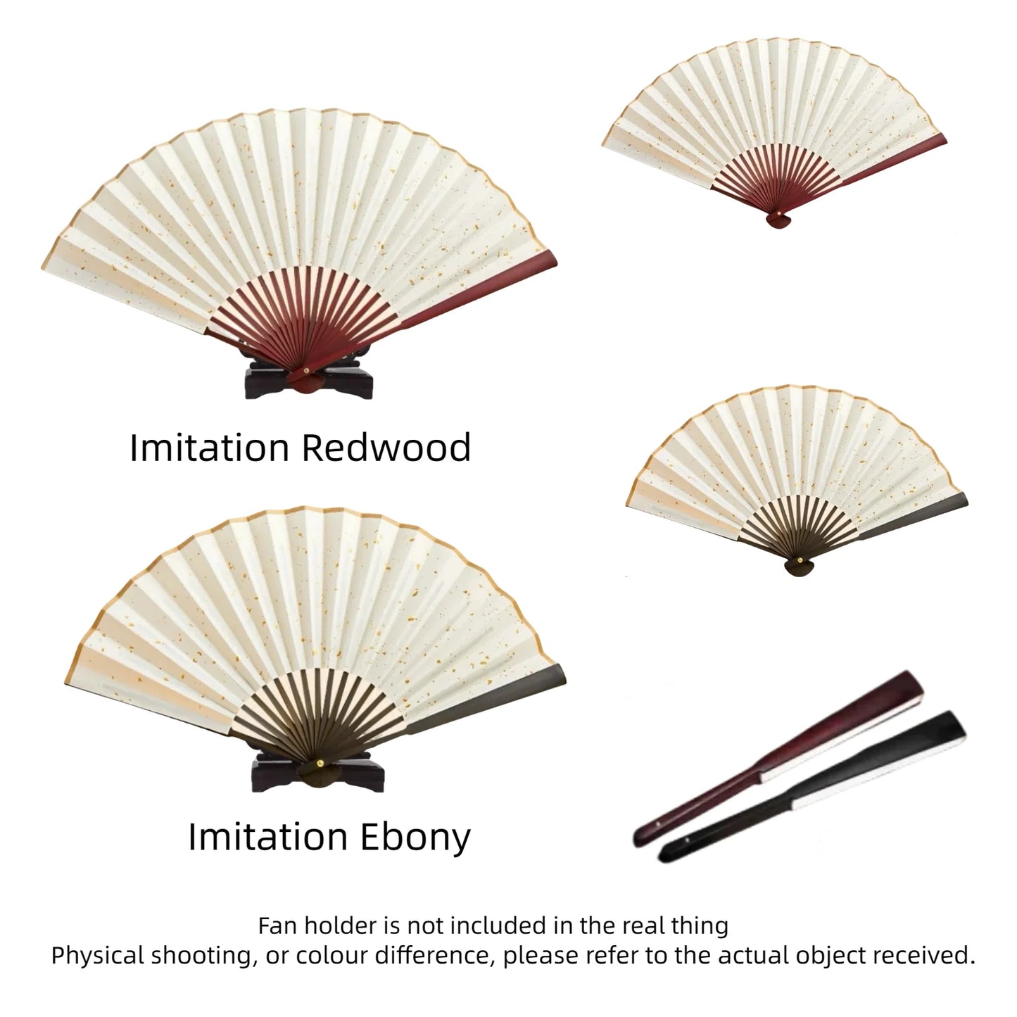 10pcs Blank Xuan Paper Folding Fan DIY | Ancient Style Calligraphy Inscription | Wedding, Travel, Memorial, Holiday, Party Gathering