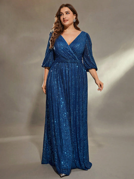 Evening dress female new banquet host queen gas field evening dress temperament noble and elegant performance clothes