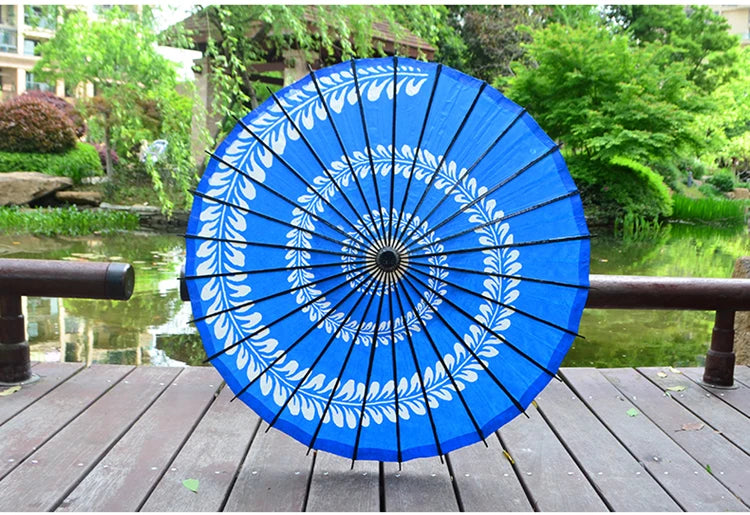 1pcsDiameter 82cm Japanese long handle oil paper umbrella studio wedding photography props ceiling decoration COS not rainproof