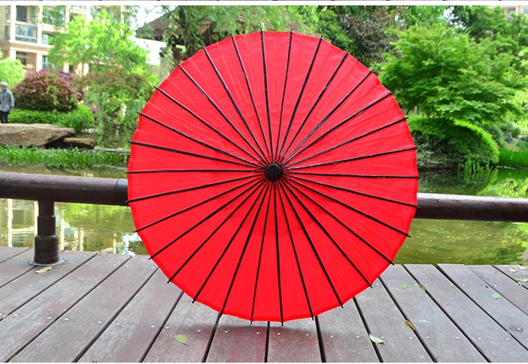 1pcsDiameter 82cm Japanese long handle oil paper umbrella studio wedding photography props ceiling decoration COS not rainproof