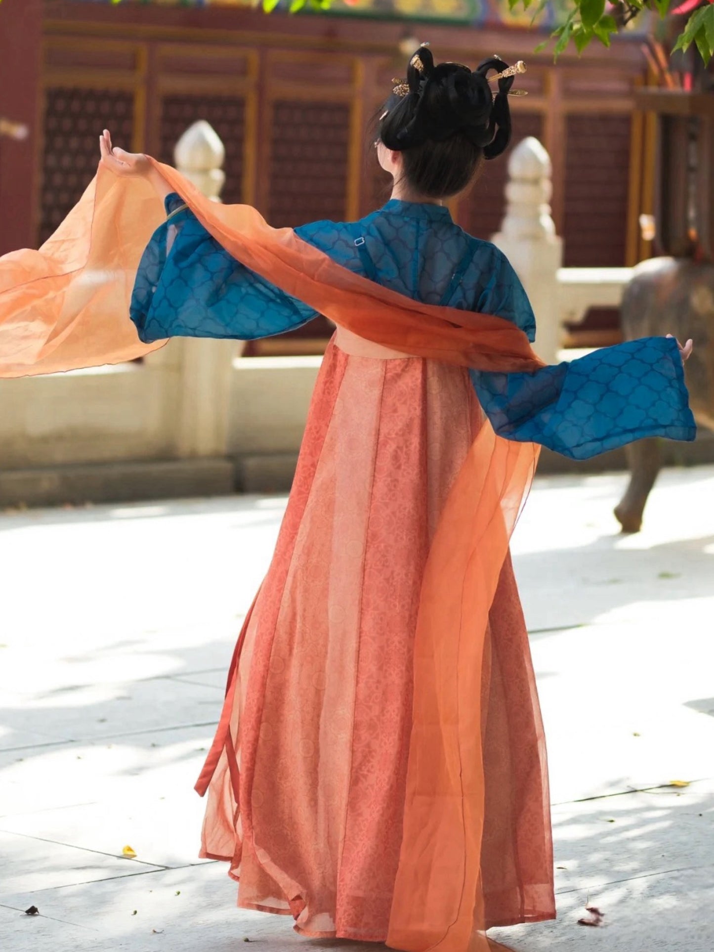 Tang Hanbok Women Reconstructed Collar Top Shirt Chest Skirt Palazzo Suit