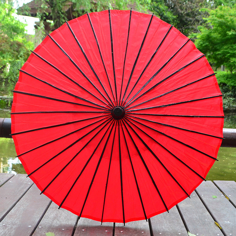 Vintage Oil Paper Umbrella with Japanese Style, Handcrafted Traditional Chinese and Japanese Restaurant Decor Umbrella