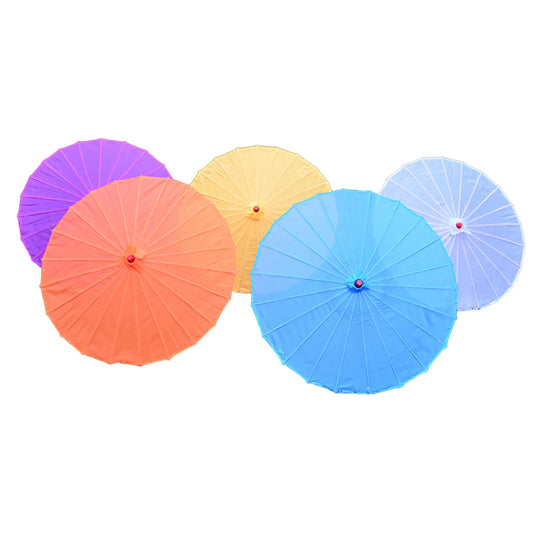 5pcs Diameter82cm Blank Fabric Umbrellas Modified Oil Paper Umbrellas DIY Party Ceiling Decoration
