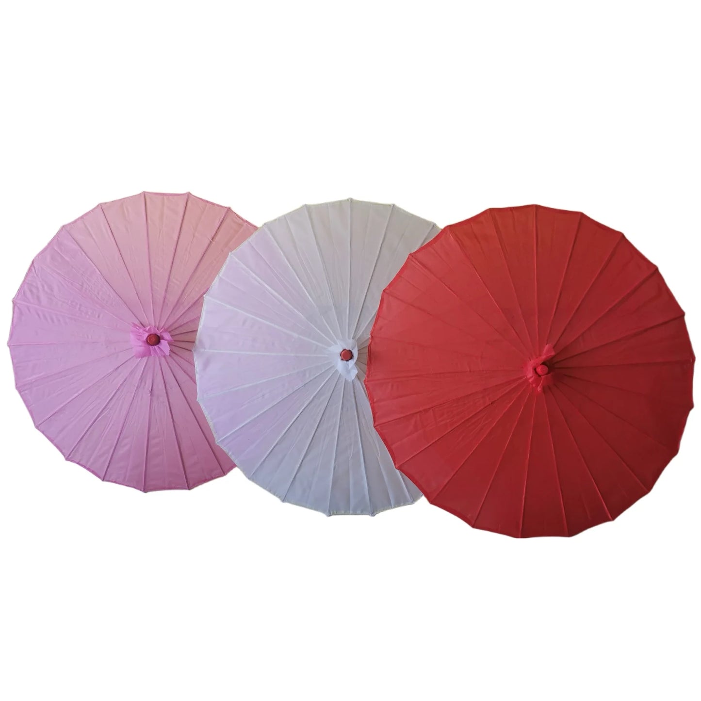 5pcs Diameter82cm Blank Fabric Umbrellas Modified Oil Paper Umbrellas DIY Party Ceiling Decoration