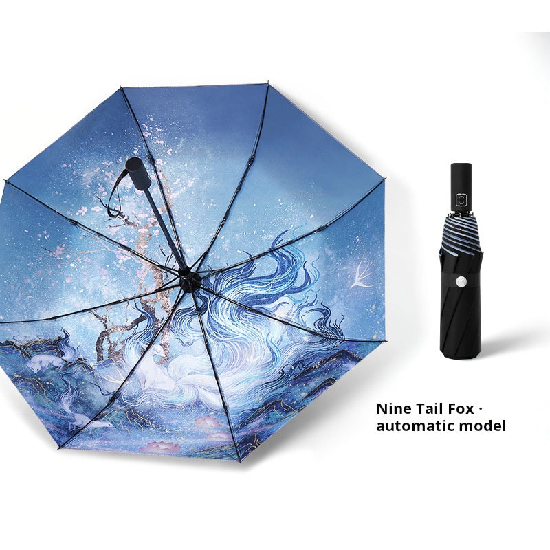 High-Value Chinese Style Umbrella, Waterproof and Sun-proof Dual-use Umbrella