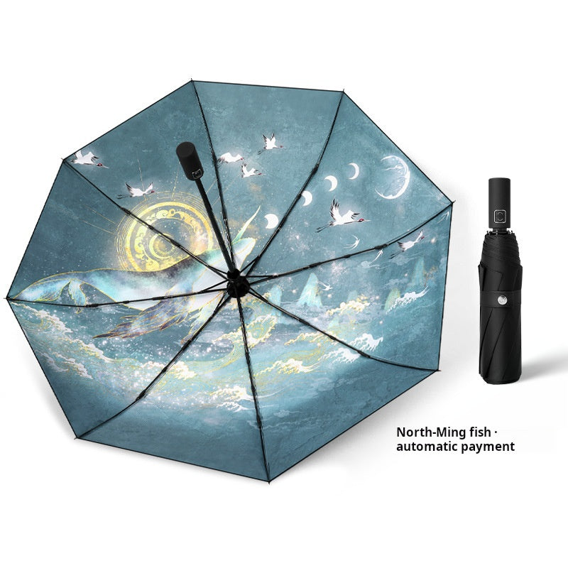 High-Value Chinese Style Umbrella, Waterproof and Sun-proof Dual-use Umbrella