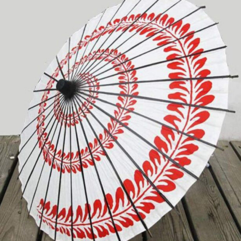 Vintage Oil Paper Umbrella with Japanese Style, Handcrafted Traditional Chinese and Japanese Restaurant Decor Umbrella