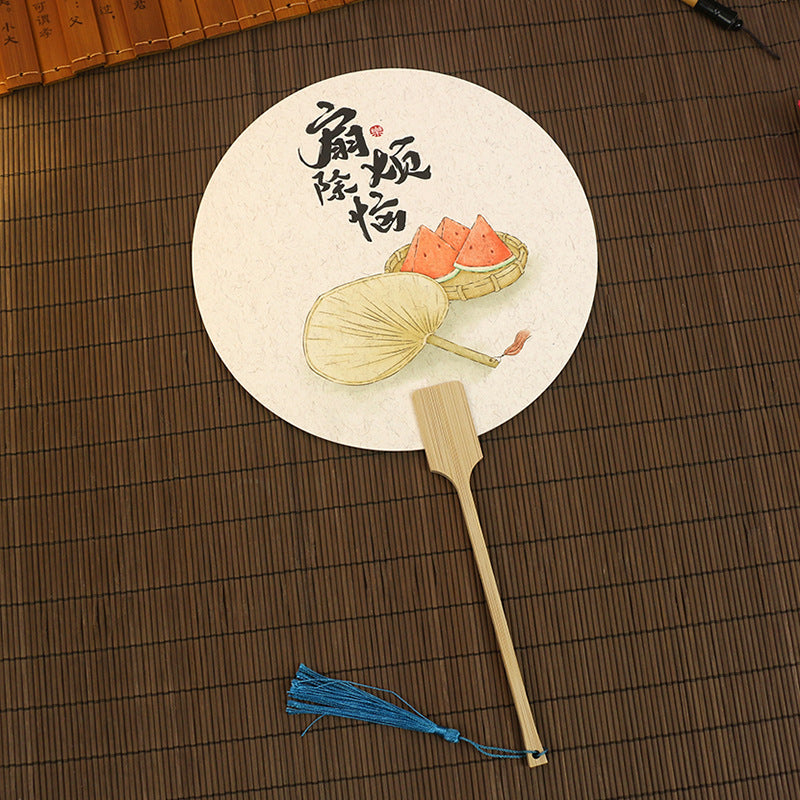 Vintage Chinese Travel Fan for Creative Photo Shoots