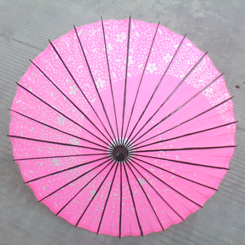 Vintage Oil Paper Umbrella with Japanese Style, Handcrafted Traditional Chinese and Japanese Restaurant Decor Umbrella
