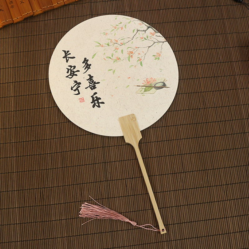 Vintage Chinese Travel Fan for Creative Photo Shoots