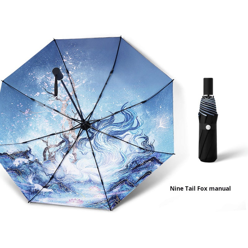 High-Value Chinese Style Umbrella, Waterproof and Sun-proof Dual-use Umbrella
